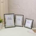 Creative Photo Frame Collection Simple Metal Geometric Picture Frame with Cover,. 