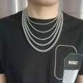 N XL Men's Necklace Stainless Steel Necklace Flower Basket With Chain Keel No Pendant Bare Chain Accessories Thick Clavicle Chain. 