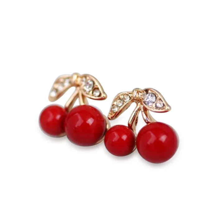 Red%20Cherry%201%20Pair%20small%20shiny%20stud%20earring%20for%20women's%20fashion%20-%20Image%202