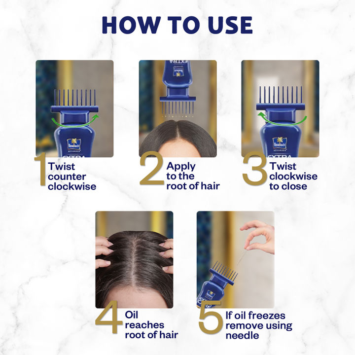 Parachute%20Hair%20Oil%20Anti%20Hairfall%20Oil%20Extra%20Care%20300ml%20(Root%20Applier)%20-%20Image%207