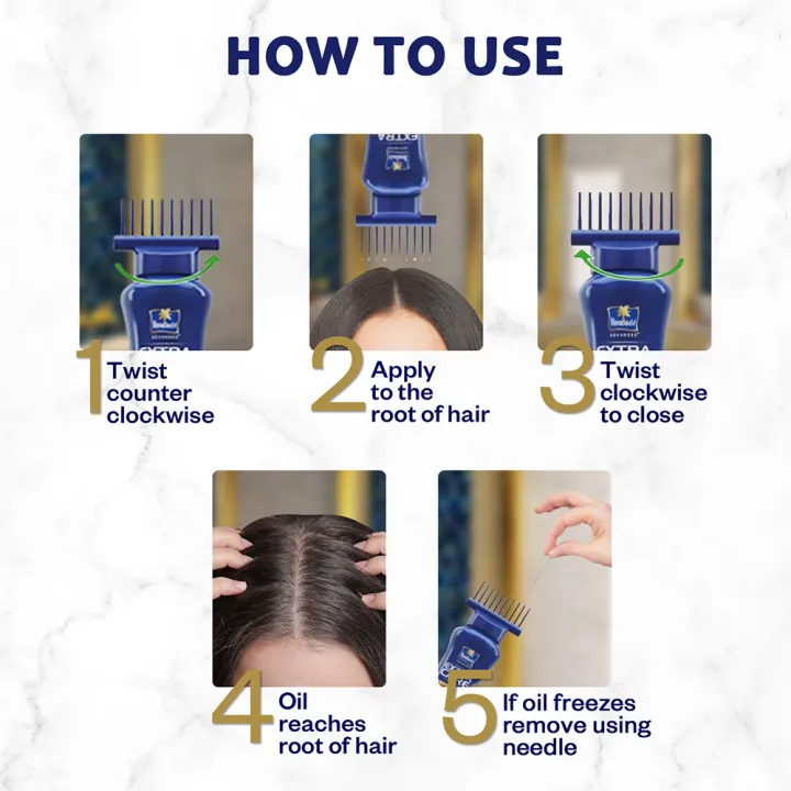 Parachute%20Hair%20Oil%20Anti%20Hairfall%20Oil%20Extra%20Care%20150ml%20(Root%20Applier)%20-%20Image%207