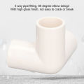 PVC Corner Connector, 3 Way Pipe Fittings High Gloss Finish 10PCS 25mmInnerDiameter for Indoor and Outdoor Use. 