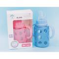 Baby Glass Feeder 120 ml/40z (Silicon Cover) 1 pcs.. 