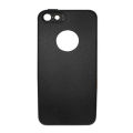 For Apple Iphone 5 / 5S Premium Frosted Black Soft Silicone Back Cover - Phone Back Cover (Back Case Cover For Smartphone). 