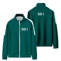 Sport Jacket For Squid Game Stand Collar Zipper Sports Coat Comfortable Jacket. 