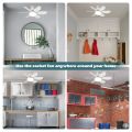 20.5-inch 40W ceiling fan with remote control LED light fan E27 base, intelligent silent ceiling fan for bedroom and living room.