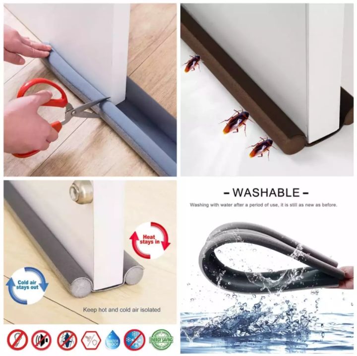 Door Bottom Sealing Strip Door Draft and Dust Stopper Insect & AC Air Stopper door gap flexible door bottom sealing strip 37 Inche