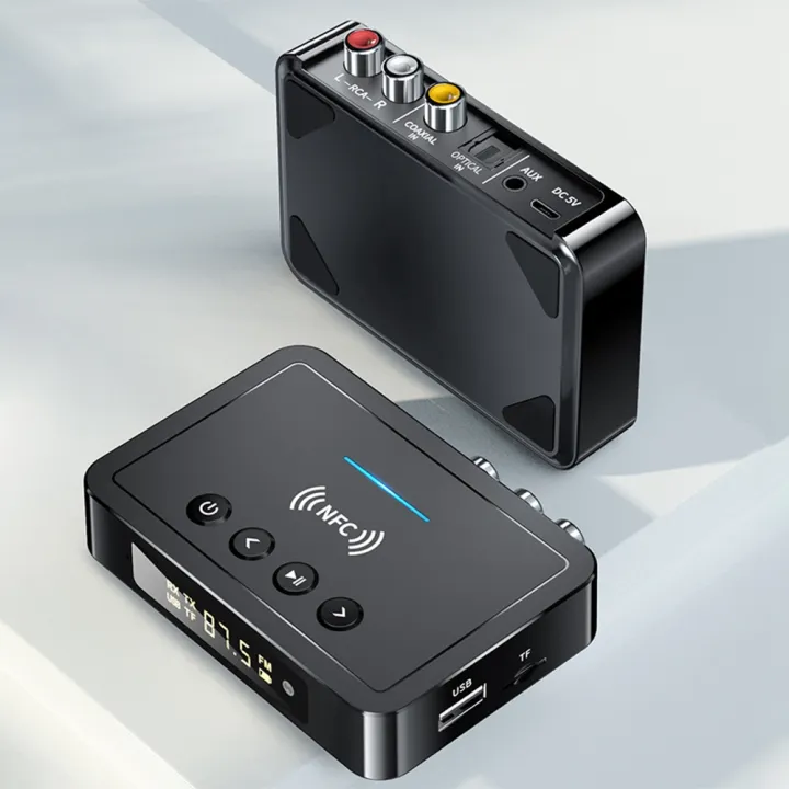 Bluetooth%20Receiver%20Transmitter%205.0%20FM%20Handsfree%20Call%20Audio%20Stereo%20AUX%203.5mm%20Jack%20RCA%20Optical%20Wireless%20Bluetooth%20Adapter%20-%20Image%202