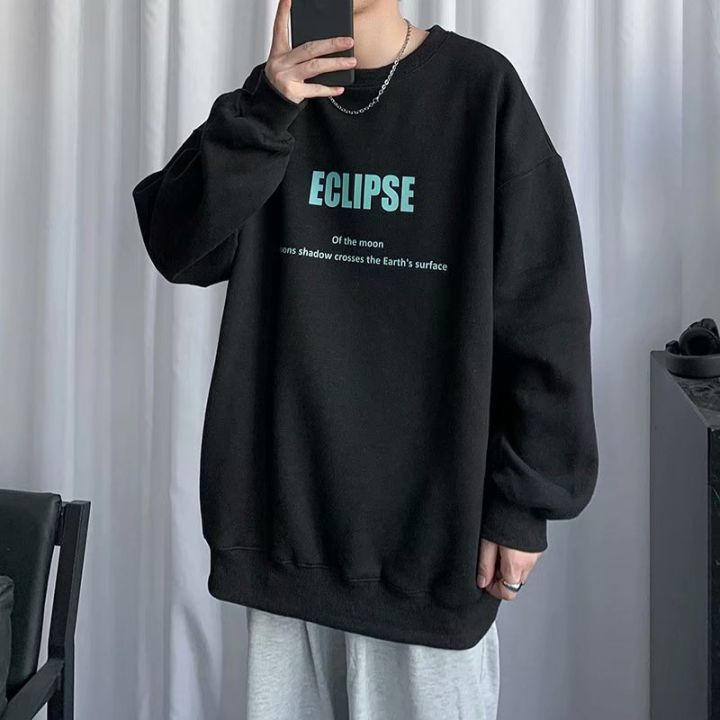 ins%20trendy%20brand%20crewneck%20sweatshirt%20men's%20Korean%20version%20trend%20simple%20autumn%20new%20hoodless%20loose%20autumn%20loose%20upper%20clothes%20-%20Image%202