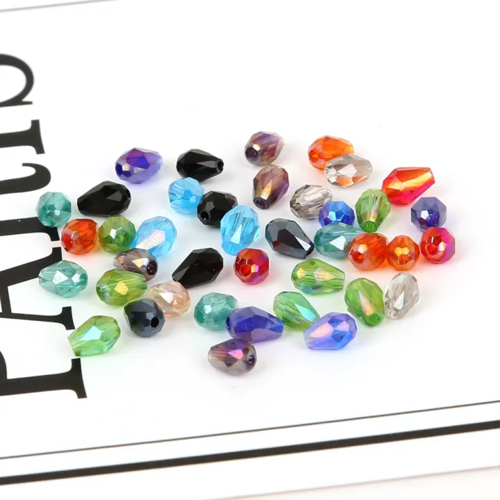 65-98Pcs%20Teardrop%20Austria%20Faceted%20Crystal%20Beads%20Glass%20Beads%20Loose%20Spacer%20Beads%20For%20Jewelry%20Making%20-%20Image%204