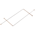 Coppers Dowsing Rods Set with Divining Rods+Pendulums+Divination Mat. 