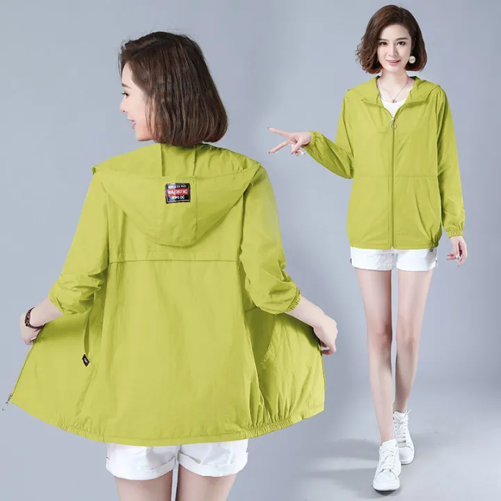Short%20Sun%20Protection%20Clothing%20Women2022New%20Korean%20Style%20Western%20Style%20Hooded%20Sun-Protective%20Clothing%20Casual%20Loose%20All-Match%20Summer%20Coat%20Fashion%E3%80%908Month6Day%20After%E3%80%91%20-%20Image%205