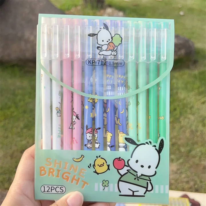 Cute%20ins%20wind%20pull%20hat%20boxed%20gel%20pen%20erasable%20pen%20blue%20sanrio%20series%20cartoon%20pen%20student%20set%20black%20-%20Image%202