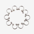 【Limited-time offer】 10Pcs Stainless Steel Horseshoe Bar Lip Nose Ear Ring Stud Body Piercing Set. 