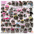 56pcs Sad Hamster Meme Room Decor Wall Art Stickers Papel Tapiz Pared Adhesivo Pegatinas De Pared Impermeable Cozinha Bookmark Eatop.