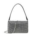 King brick rhinestone bag bag women's bag dinner bag crossbody women's hand armpit full of diamond bags shiny full of diamond bags.
