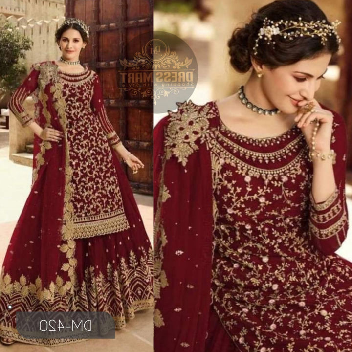 Semi-Stitched%20Georgette%20embroidery%20work%20Free%20Size%20Designer%20-%20Lasa%20Party%20wear%20suits%20For%20women%20-%20Image%203