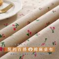 2YK cotton linen tablecloth, lace fabric, floral desk mat, ins, wind student, small cherry, rectangular dining table, coffee table, coffee table. 