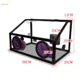 Transparent Acrylic Cover Dust Cage for Grinding Machine Grinding Table. 