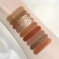 9 Colors Punk Smokey Matte Glitter Eyeshadow Palette Shimmer Eye Shadow Makeup Palette Cool Toned Gray Black Eye Pigment Palett. 