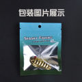 2 pcs Luya bait sequins remote cast shell spoon type iron plate sequins fake bait blood trough feather hook 5g /10g/ 20g.