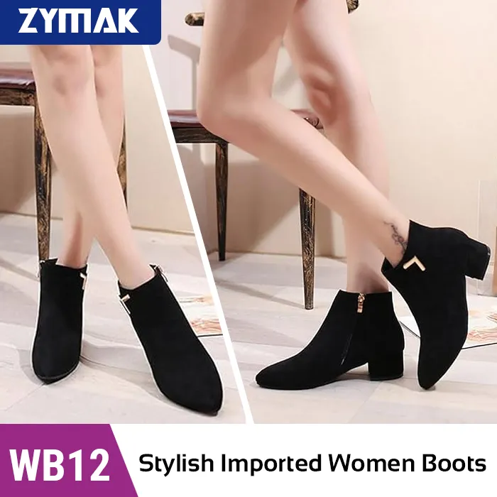 Ladies%20Boot%20Shoes%20For%20Girls%20Women%20Boots%20Zymak%20WB12%20Stylish%20Black%20Color%20All%20Season%20Ankle%20Boots%20-%20Image%202