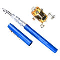 Telebrands As Seen on Tv MINI POCKET PEN FISHING ROD POLE WITH GOLDEN BAITCASTING REEL SET. 