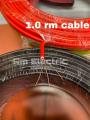 House Wiring Cable 1.0 RM Fire Proof (1 COIL) Cable 100% Copper 1.0 RM (RED BLACK YELLOW) Cable JS Cable BYA-FR (1.0 rm) Red And Black Electric Wiring Cable 3/22 BDS Yellow 1.0 RM Earthing Cable. 