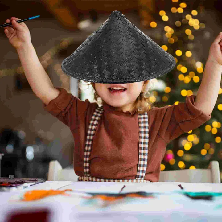 Sunfloweio%20Hat%20Straw%20Chinese%20Japanese%20Samurai%20Cosplay%20Conical%20Asian%20Rice%20Cone%20Hats%20Ninja%20Cap%20Bamboo%20Party%20Farmer%20Paddy%20Costume%20-%20Image%205