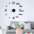 Creative 3D Acrylic Mirror Stickers Wall Clock DIY Digital Clock Quartz Needle Horloge Modern Design Living Room Home Decor 1Pcs. 