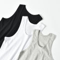 Spring and Summer Thin Men's I-Shaped Boxing Pure Cotton Home Large Sizes Availiable Cotton Thin Thread Hurdle Base Inner Wear Vest.
