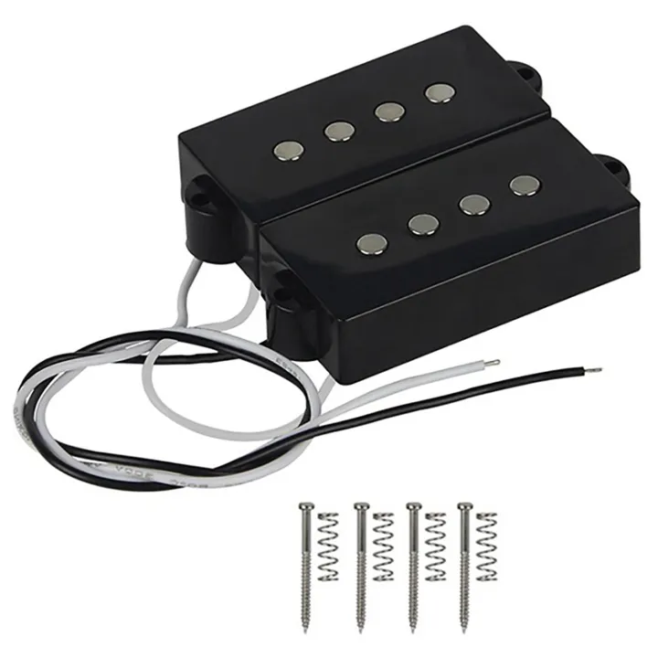 1%20Set%20Pb%20P%20Bass%20Pickup%20Humbucker%20Pickup%20for%204%20String%20P%20Bass%20Guitar%20Part%20&%201%20Set%20Pro%20Electric%20Bass%20Open%20Type%20Noiseless%20Bridge%20Pickup%20for%204%20String%20Jazz%20Bass%20Jb%20Style,Black%2095X18.3Mm%20-%20Image%204