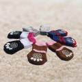 fuwen® 4 Pcs Fashion Cute Puppy Dog Pet Knits Socks Anti Slip Skid Bottom Mini Sock. 