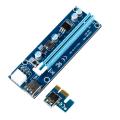 PCE164P-NO3 0.6M PCIe PCI-E 1X to 16X Riser Card Extender + 15Pin SATA to 6Pin Power cable for mining. 