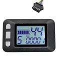 P9 LCD Display Dashboard LCD Screen 24V 36V 48V 60V Electric Bike Meter Replacement Parts Accessories For Electric Scooter LCD Display(SM Plug 6PIN). 