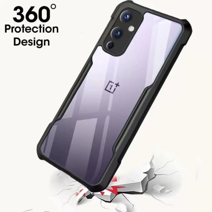 OnePlus%209%20Transparent%20Black%20Grip%20Back%20Cover%20Shockproof%20Protective%20Case%20-%20Image%203