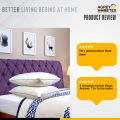 Shimul Fiber Head Pillow, Cotton Fabric, White (18"x24") 1 Pcs.