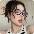 Oval Small Frame Retro Female Plain Glasses Anti-blue Light Eyeglasses Eye Protection Ladies Fashion Optical Spectacle Eyeglass 1Pcs. 