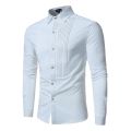 Royal Blue Wedding Tuxedo Shirt Men 2023 Brand Fashion Slim Fit Long Sleeve Mens Dress Shirts Business Casual Chemise Homme. 