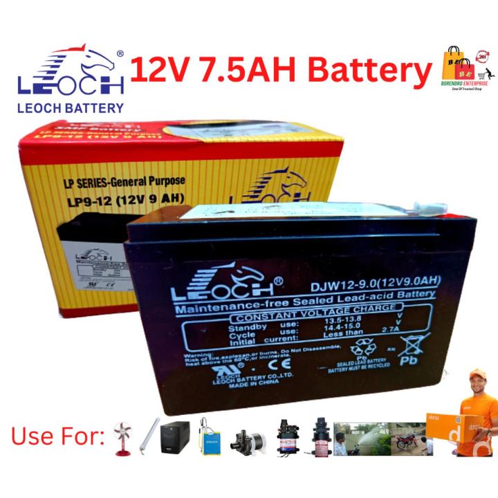 Leoch 12V 9Ah Battery / Leoch12V 9AH Sealed Lead Acid Battery / 12 VOLT UPS Battery