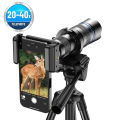 APEXEL HD Metal 20-40x zoom telescope lens phone telephoto Lenses With Extendable Mini Tripod for Samsung iPhone all Smartphones. 