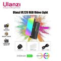 Ulanzi VL120 RGB LED Video Light with Display Screen Diffuser Mini Camera RGB Light Smartphone Selfie Lighting 3100mAh.