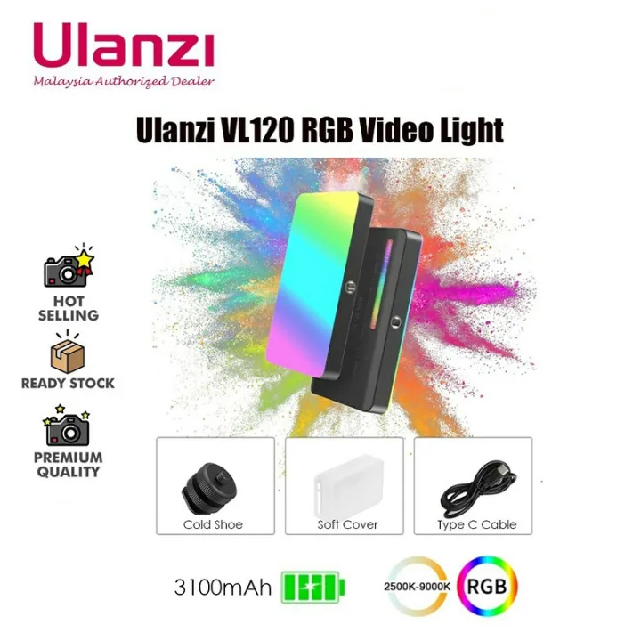 Ulanzi%20VL120%20RGB%20LED%20Video%20Light%20with%20Display%20Screen%20Diffuser%20Mini%20Camera%20RGB%20Light%20Smartphone%20Selfie%20Lighting%203100mAh%20-%20Image%204