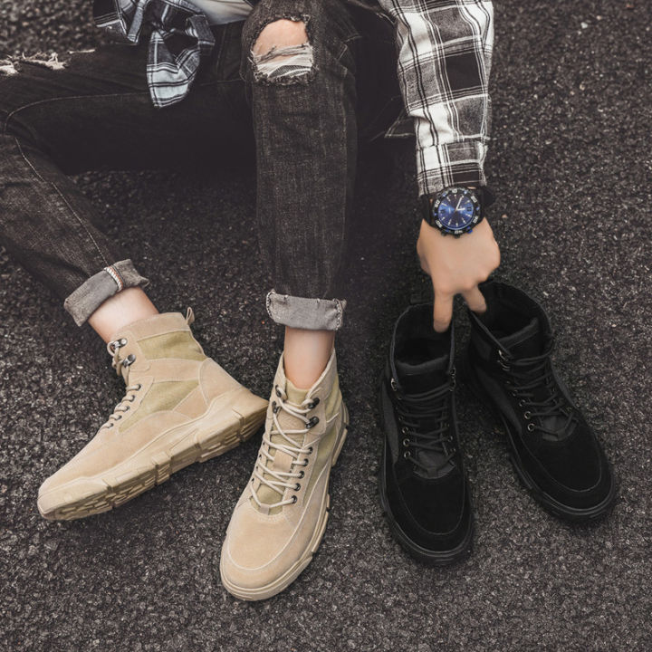 High%20Top%20Martin%20Boots%20Autumn%20New%20Men's%20Shoes%20Trend%20Lace-up%20Versatile%20Fashion%20Men's%20Sneakers%20Outdoor%20Cargo%20Shoes%20-%20Image%204