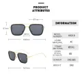 【beauty code store】(NEW)Edith Glasses Tony Iron Man Spider Sunglasses Women Men Metal Frame Eyeglasses. 