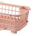 Cutlery Holder with Utensil Holder, Dish Drying Rack Counter Space Saving, Drip Tray over The Sink Dish Rack for Spoons, Chopsticks Plate Forks. 