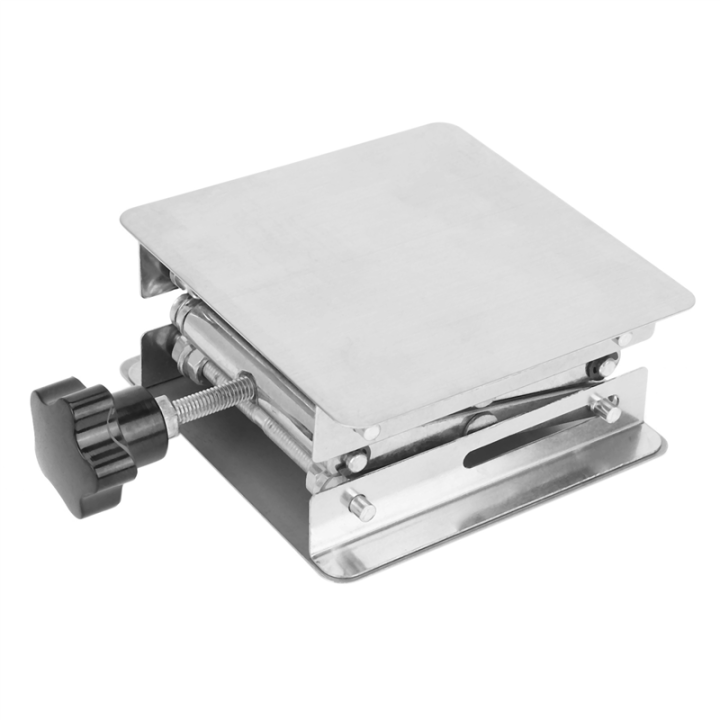 3X Scientific Lab Jack-100 X 100mm Stainless Steel Lab Stand Table Rack ...