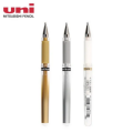 Uni-ball Signo Broad UM-153 Gel Pen 1.0 mm Japan White Gold and Silver.