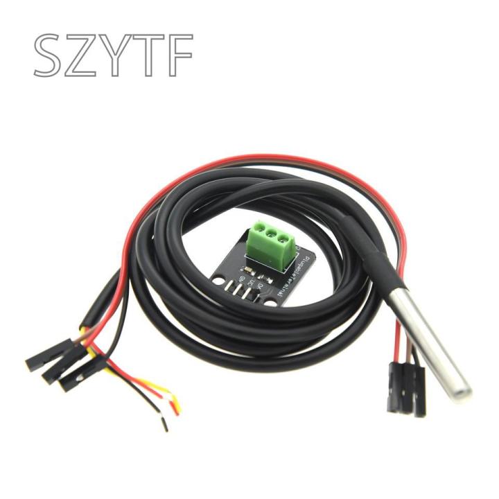 DS18B20 Temperature Sensor Module Kit Waterproof 100CM Digital Sensor ...