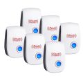 6 Pack Ultrasonic Pest Repeller Electronic Plug in Rodent Mouse Roach Bug Insect Repellent Indoor Home Kitchen,US Plug.